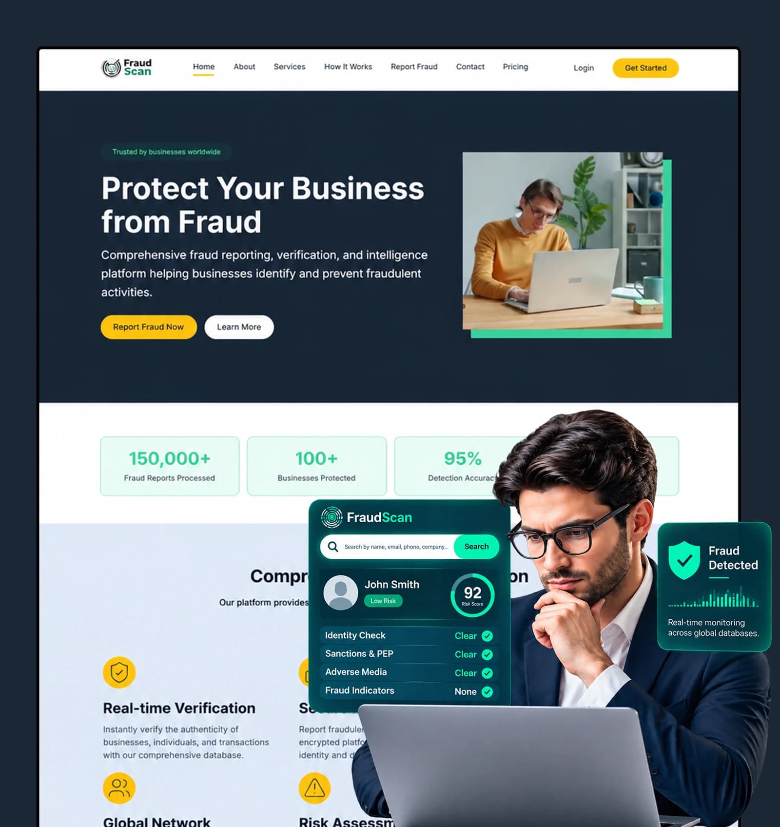 Fraud detection and cybersecurity intelligence platform