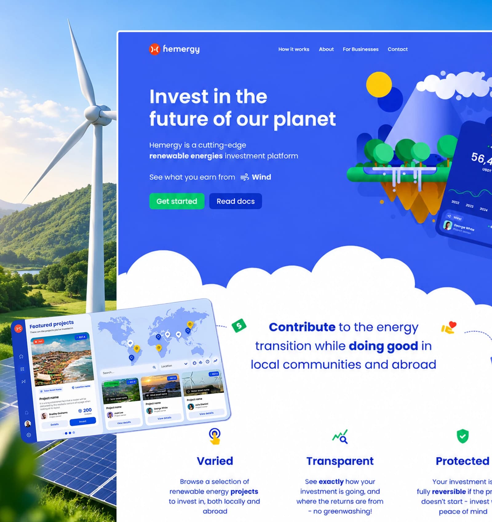 Green energy investment and renewable infrastructure