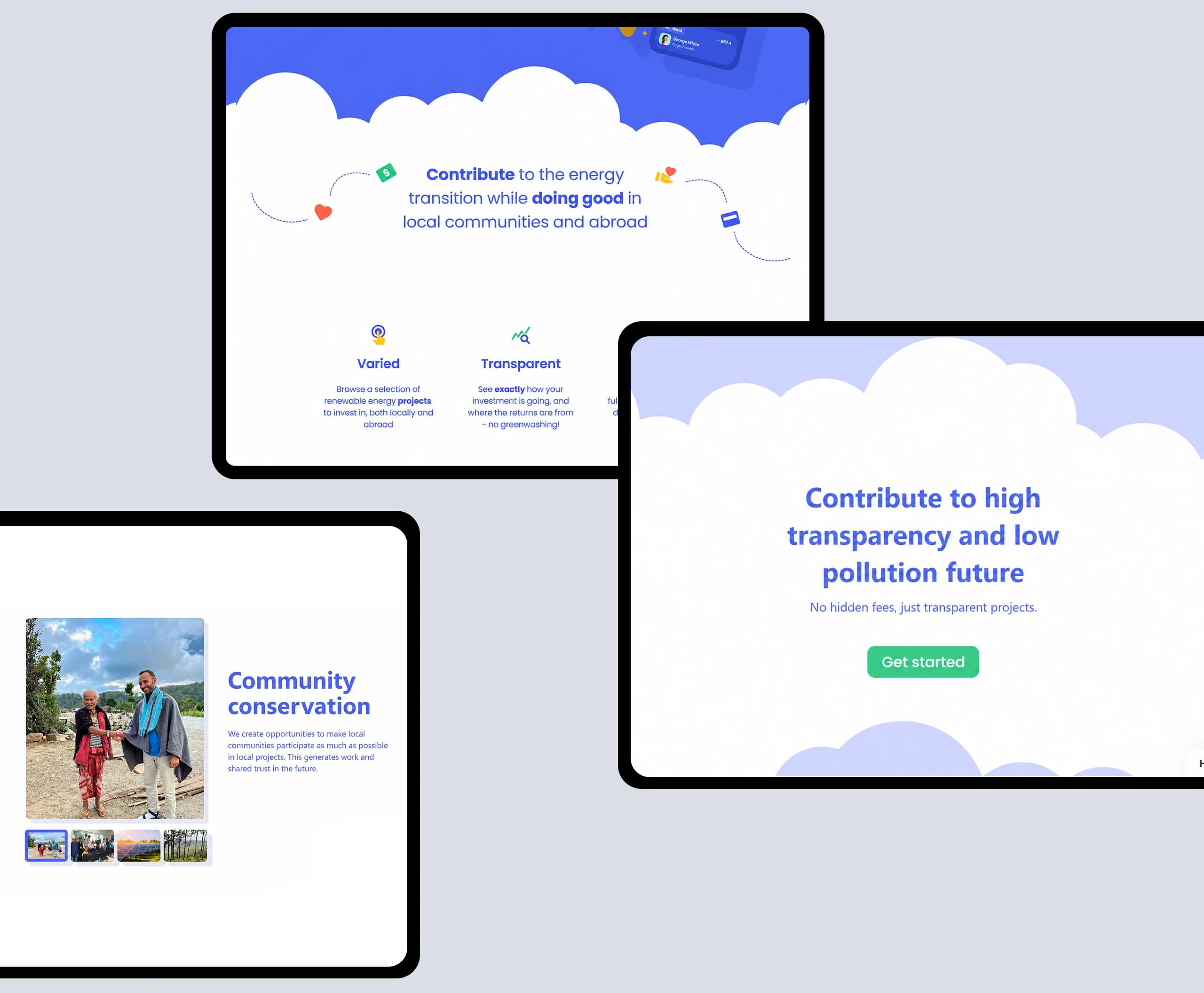Hemergy marketing site on desktop and mobile