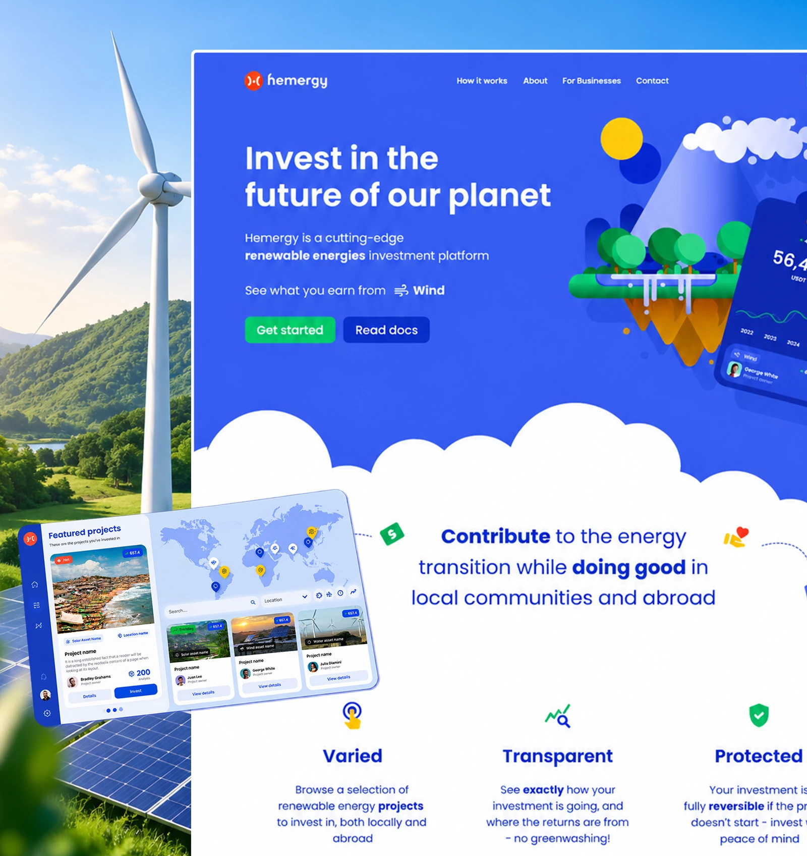 Green energy investment and renewable infrastructure